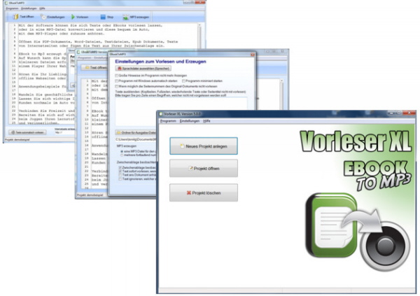 Text in Sprache Windows 7